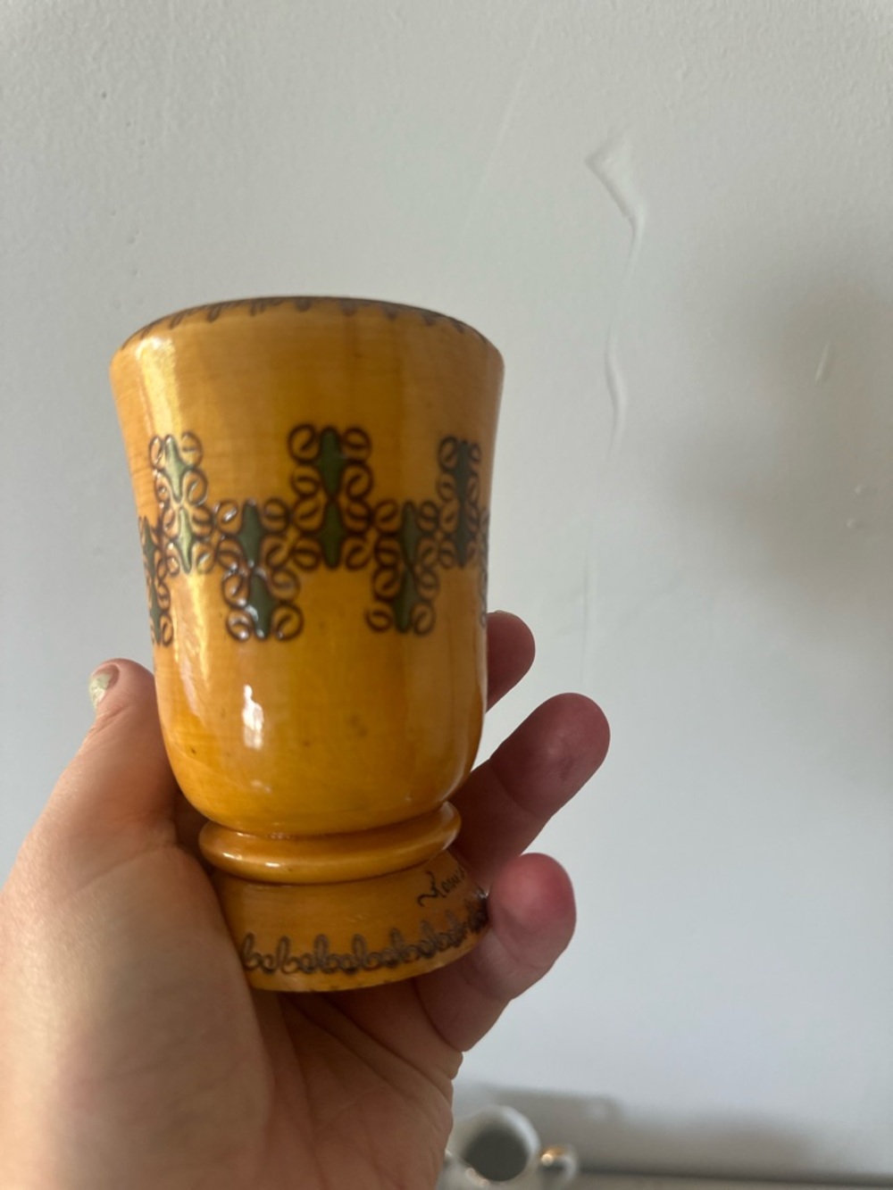Antique Wood Cup